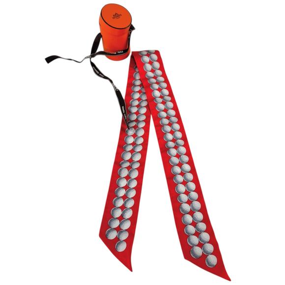 Hermes Golf Ball Silk Twilly - Picture 2 of 7